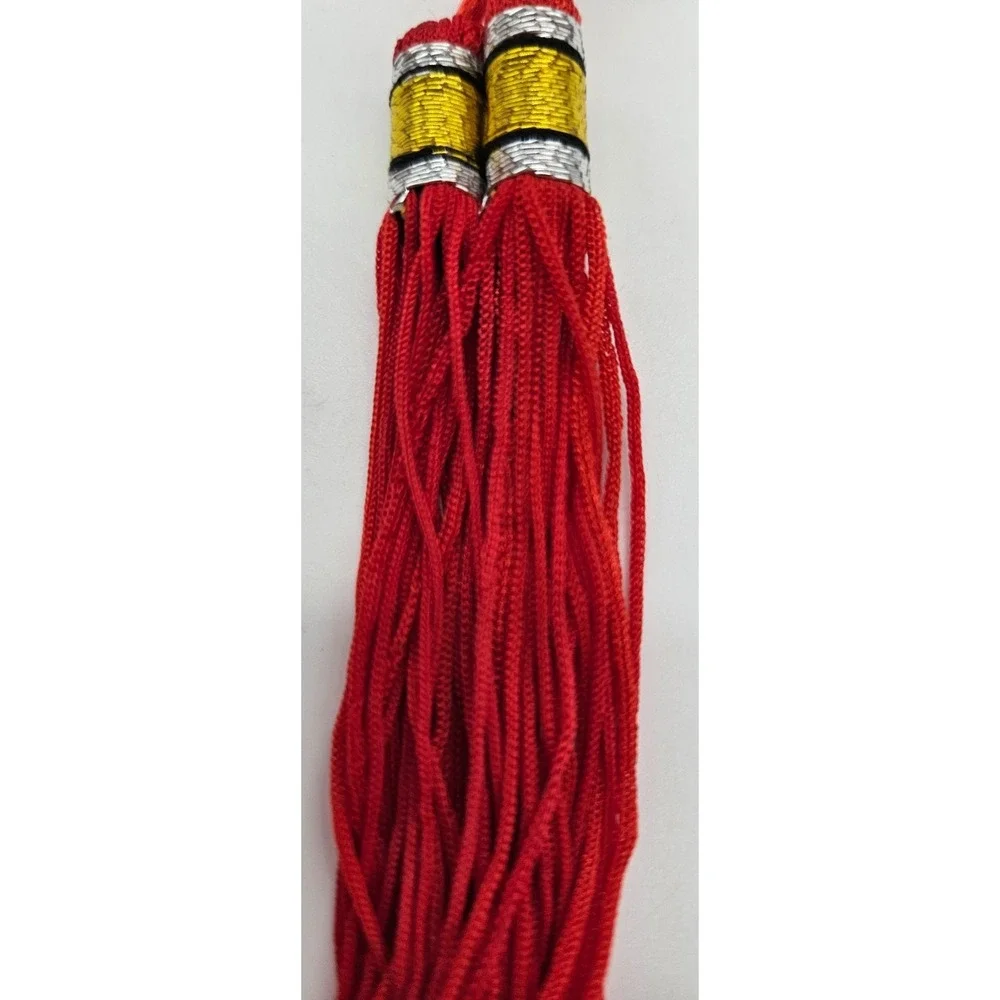 Chinese Knot Tassel Ornament Red Gold‎ Bells Lunar New Year Good Luck Charm 11in